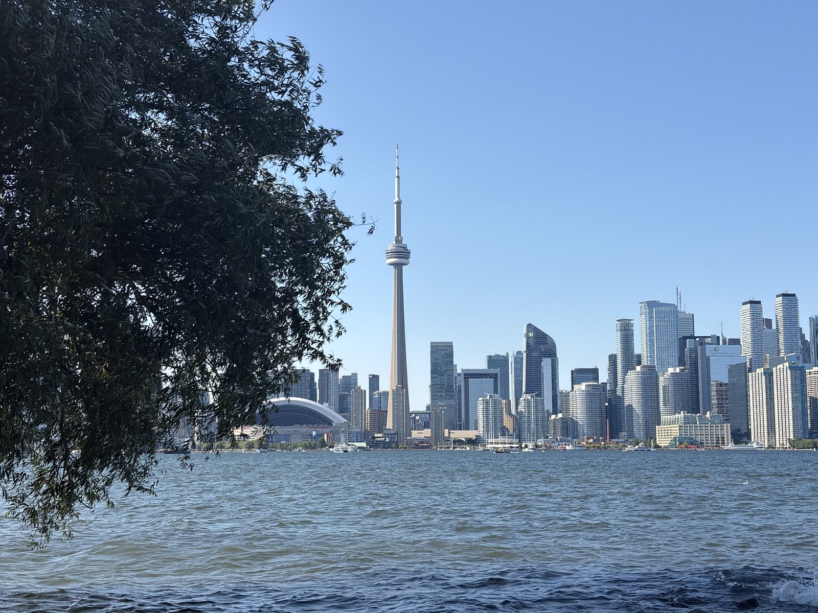 Toronto skyline and the CN Tower from the Toronto Islands