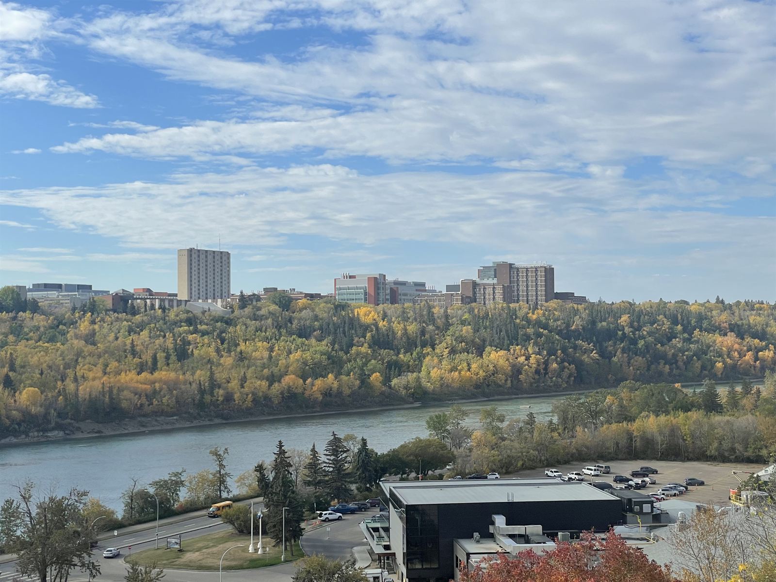 North Saskatchewan River valley in autumn, Edmonton